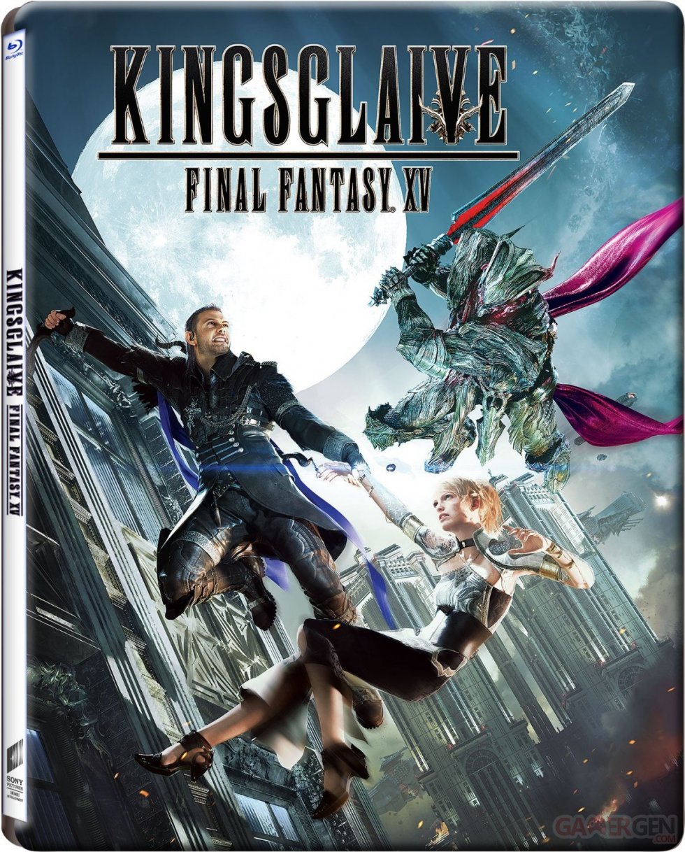 Kingsglaive Final Fantasy XV Jaquette Steelbook Cover Case