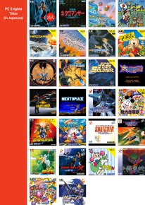 Konami consoles mini liste jeux 01 12 07 2019