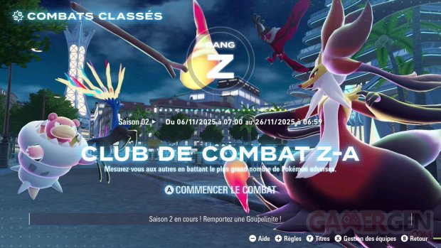 Légendes Pokémon ZA 01 07 11 2025