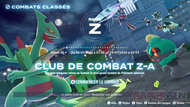 L&eacute;gendes Pok&eacute;mon ZA 15 01 2026