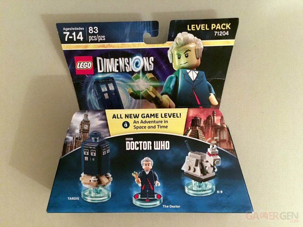 LEGO Dimensions Doctor Who Fun Pack Unboxing deballage tardis k9 - 01