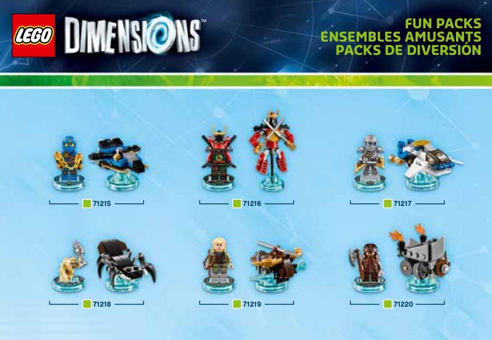 Lego Dimensions Pack (4)