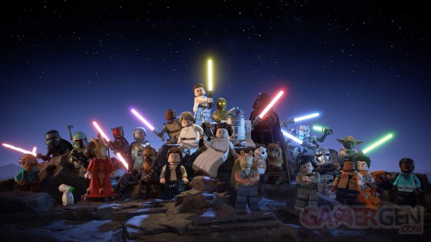 LEGO Star Wars La Saga Skywalker key art wallpaper fond d'écran