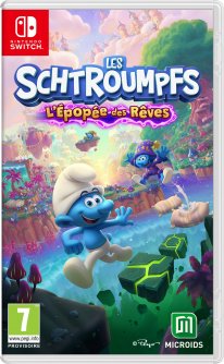 Les Schtroumpfs Épopée des Rêves jaquette Switch 29 04 2024