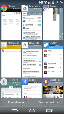LG G3 Screenshot multitache