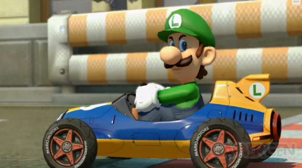 Luigi regard de tueur dans Mario Kart 8