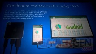 Lumia 950 950Xl Fuite Caractéristiques display Dock