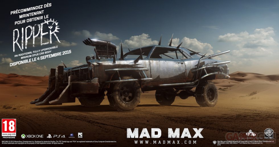 Mad Max bonus de pre?commande