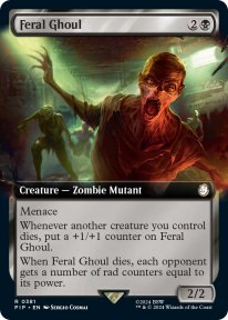 Magic the Gathering Fallout 0381 Feral Ghoul Extended