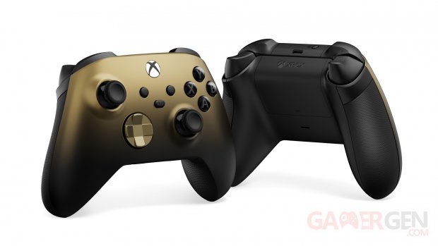 manette sans fil Xbox – Edition spéciale Gold Shadow01