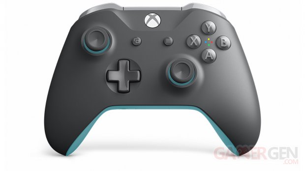 Manette sans fil Xbox – Grise et bleue (1)