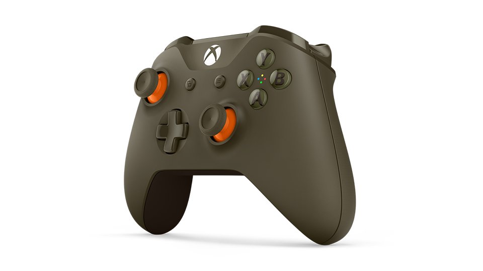 Manette Xbox One kaki orange images (3)