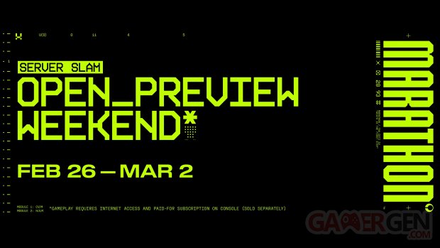 Marathon Server Slam dates 26 02 2026