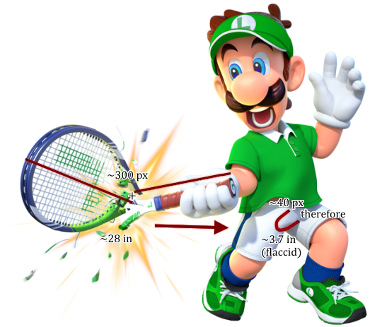 Mario Tennis Ace Luigi Pénis Taille