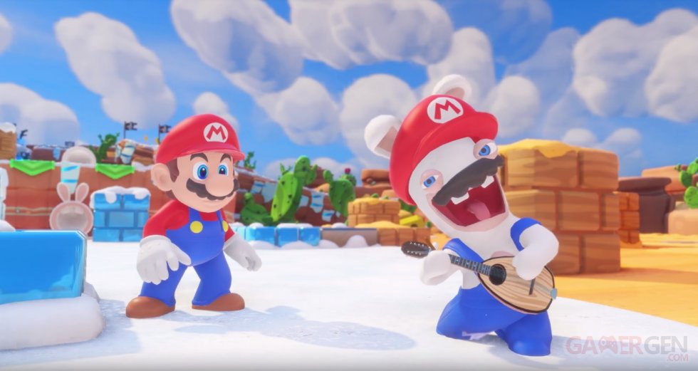 Mario + The Lapins Crétins Kingdom Battle - Présentation de Lapin Mario