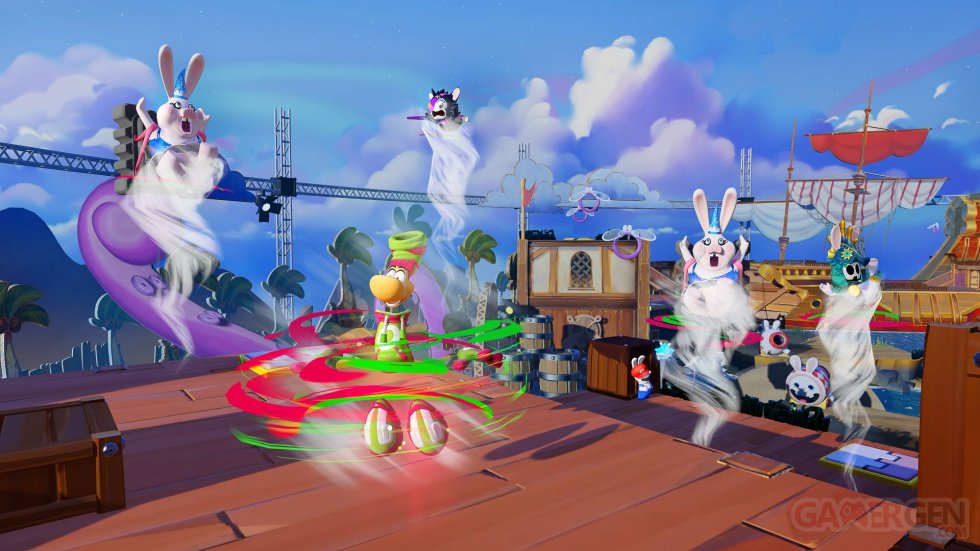 Mario The Lapins Crétins Sparks of Hope Rayman in the Phantom Show (6)