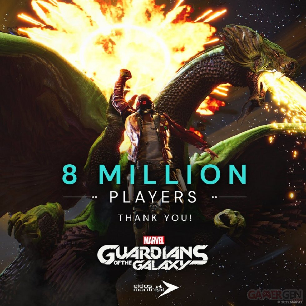 Marvel's Guardians of the Galaxy 8 millions