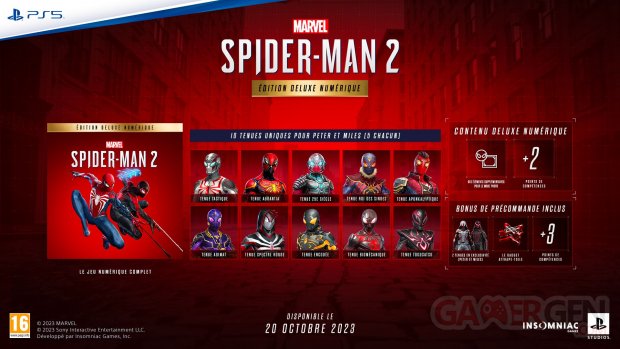 Marvel's Spider Man 2 édition numérique Deluxe 08 06 2023