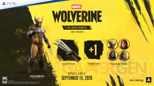 Marvel's Wolverine bonus précommande 03 06 2026