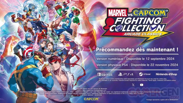 MARVEL vs CAPCOM Fighting Collection Arcade Classics précommandes 28 08 2024