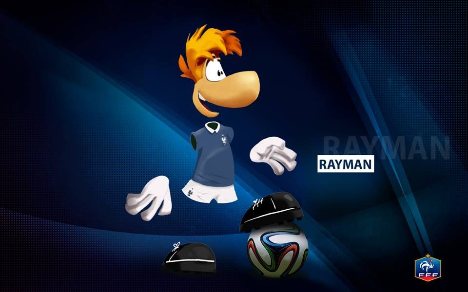 Mascotte Rayman Equipe de France