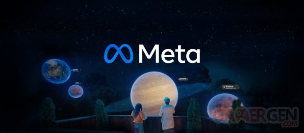 Meta logo head banner