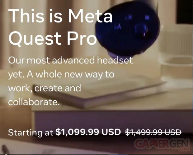 Meta Quest Pro Baisse de prix