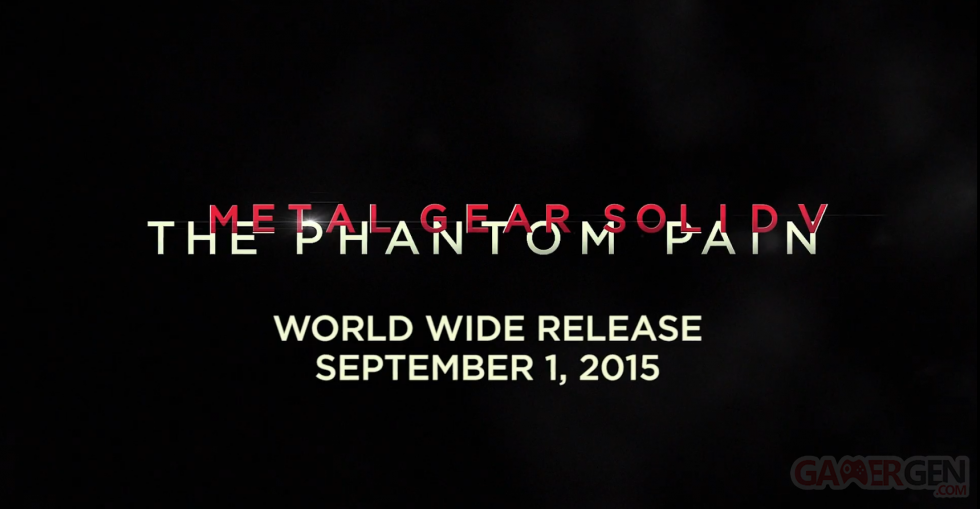 Metal Gear Solid V date de sortie