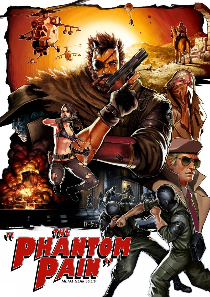 Metal Gear Solid V The Phantom Pain affiche cine?ma anne?es 80 3