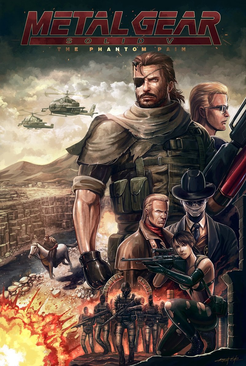 Metal Gear Solid V The Phantom Pain affiche cine?ma anne?es 80 4
