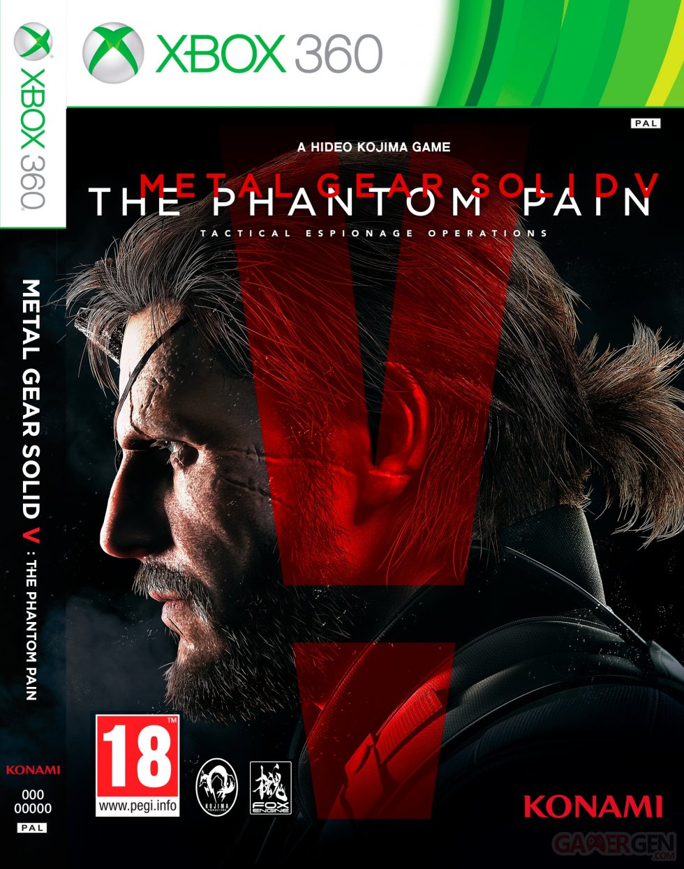 Metal Gear Solid V The Phantom Pain jaquette (1)