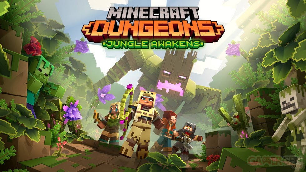 Minecraft Dungeons-dlc-announcement-jungleawakens-keyart