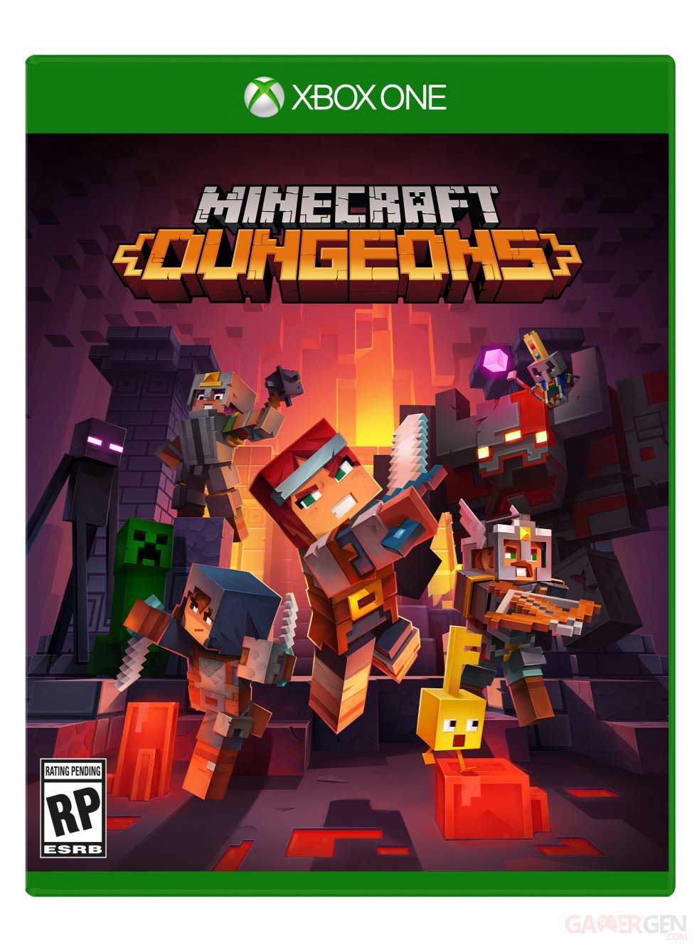 Minecraft Dungeons jaquette