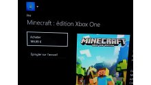 Minecraft Xbox One Edition erreur prix