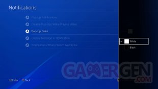 Mise à jour des notifications ps4 1