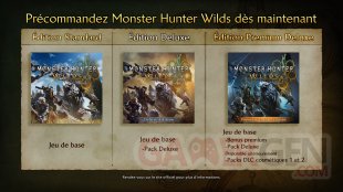 Monster Hunter Wilds éditions fr 25 09 2024