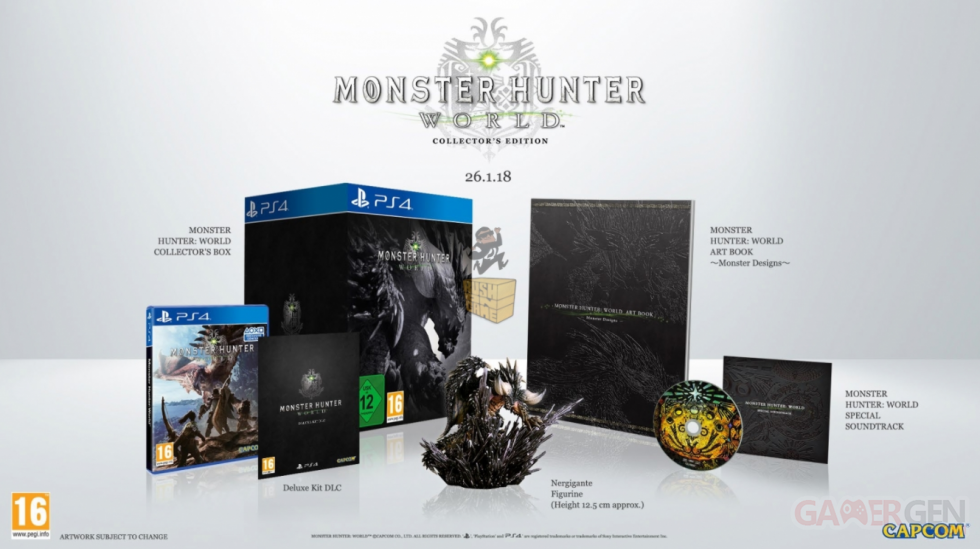 Monster Hunter World Edition Collector Jaquette Cover