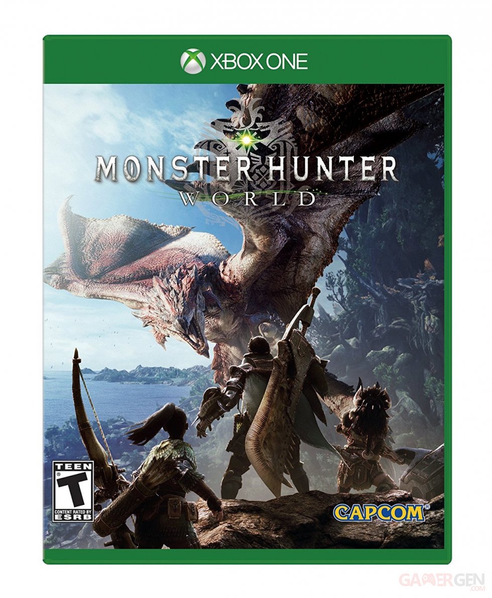 monster hunter world jaquette cover xbox one