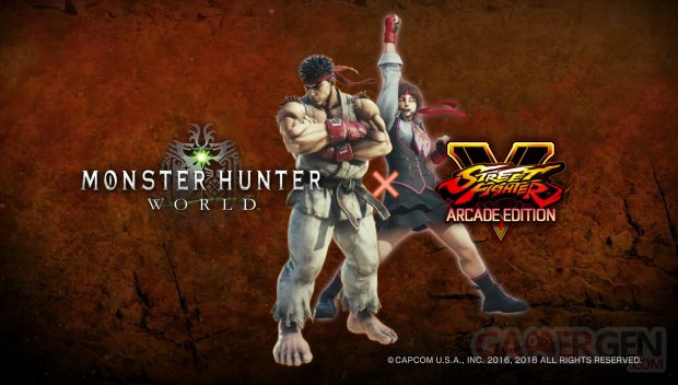 Monster Hunter World Street Fighter V Arcade Edition Collaboration 01 28 01 2018