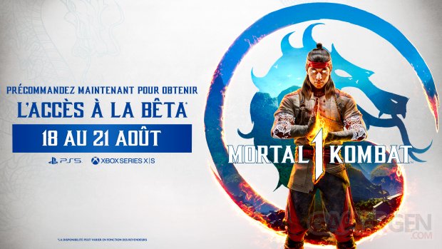 Mortal Kombat 1 bêta dates 28 07 2023