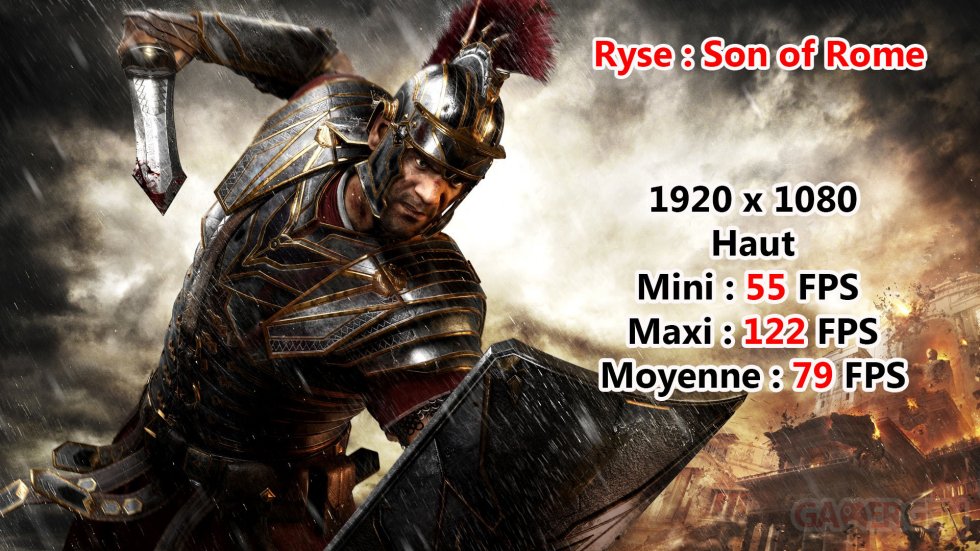 MSI Vortex G65 Test Avis Review Benchmark Ryse Son of Rome