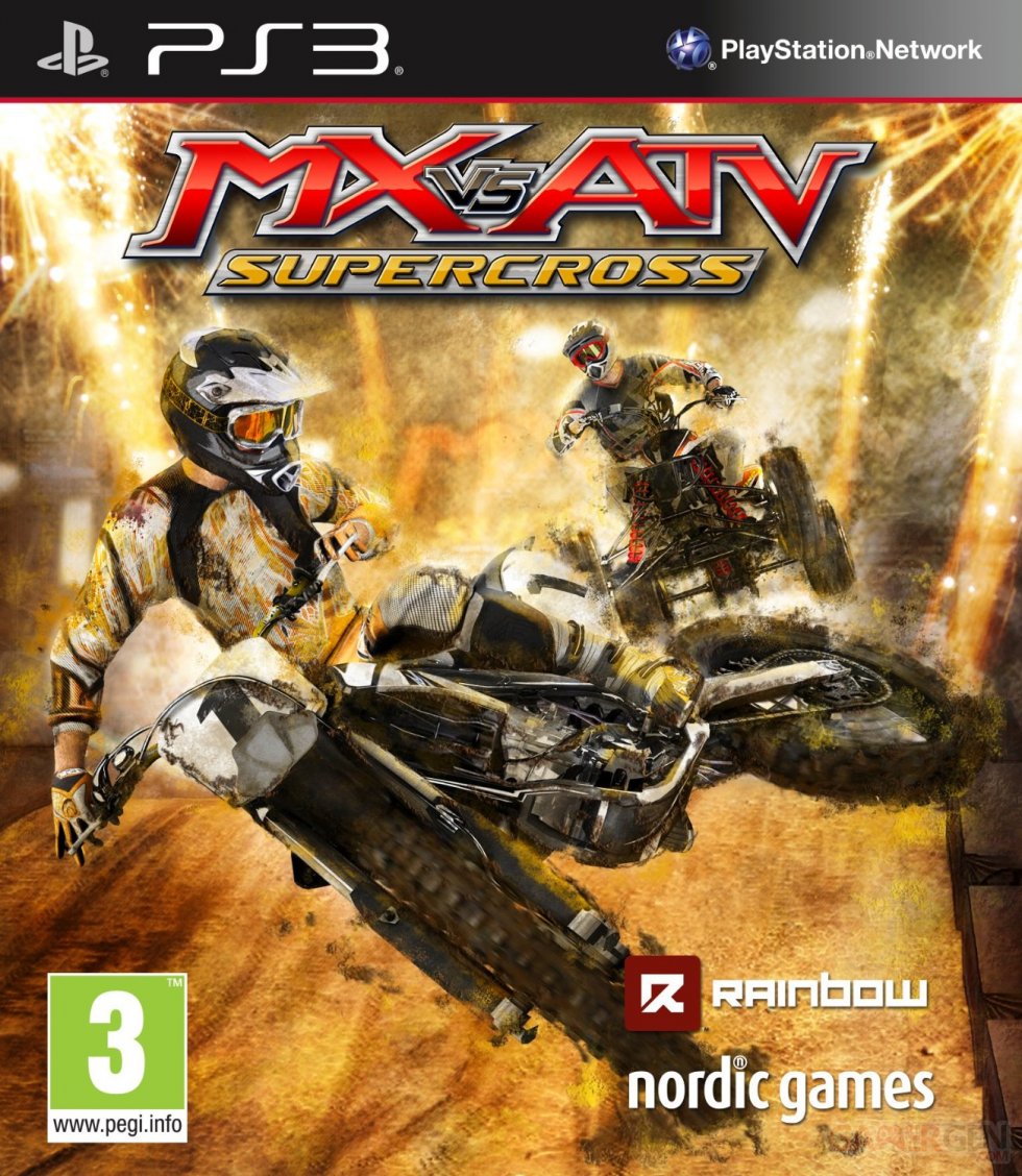 MX vs ATV Supercross jaquette PEGI PS3