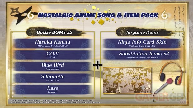 Naruto X Boruto Ultimate Ninja Storm Connections Nostalgic Anime Song Item Pack DLC 15 10 2023