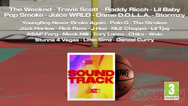 NBA 2K21 soundtrack tracklist