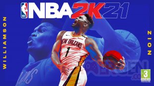 NBA 2K21 Zion Williamson cover athlete head