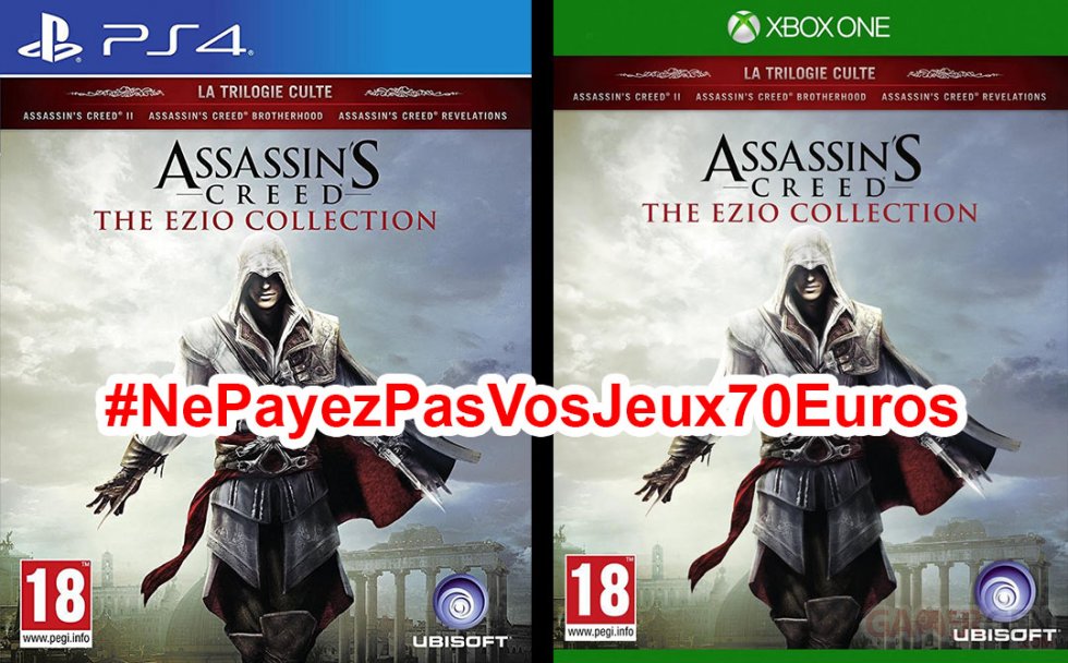 Ne Payez pas vos jeux 70 euros Ezio collection