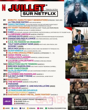 Netflix nouveautés sorties France juillet 2023