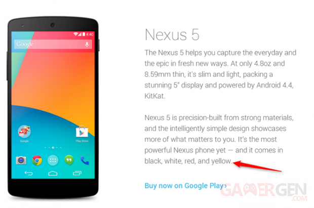 nexus 5 jaune androidcom Androidpolice