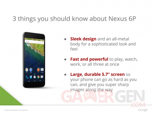 Nexus 6P 3 Things Fuite