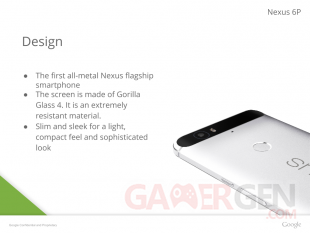 Nexus 6P Design Fuite